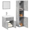vidaXL Ensemble de meubles de salle de bain 3 pcs gris b&eacute;ton