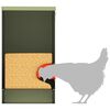 vidaXL Mangeoire pour poules Vert olive 60,5 x 29 x 51 cm