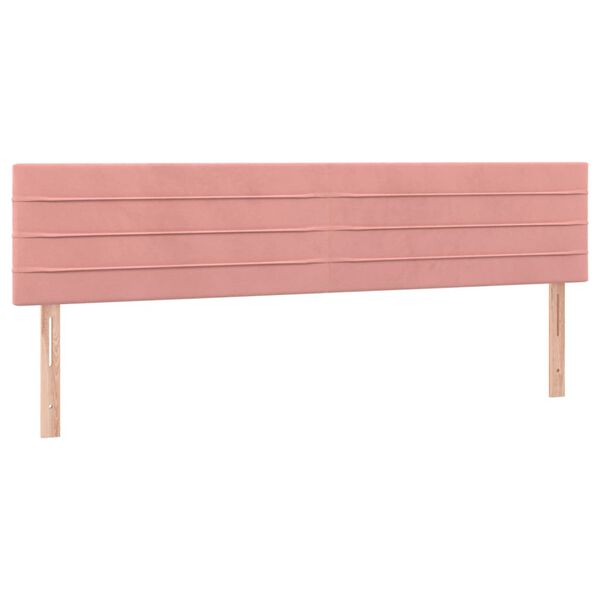 vidaXL T&ecirc;tes de lit Rose 160x5x78/88 cm Velours