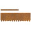 vidaXL Bordure de Pelouse 10 pcs Marron 100 x 0.05 x 20 cm