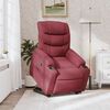 vidaXL Fauteuil inclinable rouge bordeaux tissu