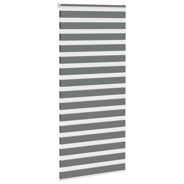 vidaXL Store z&egrave;bre gris fonc&eacute; largeur du tissu 105,9 cm polyester