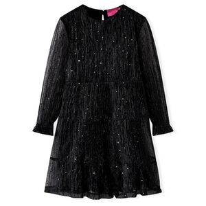 Robe &agrave; manches longues pour enfants noir 92