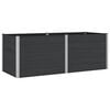 vidaXL Jardini&egrave;re sur&eacute;lev&eacute;e Noir 250 x 100 x 91 cm WPC et Aluminium