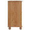 vidaXL Buffet avec tiroir ASKIM 133,5 x 40 x 79 cm Bois de pin massif