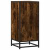 vidaXL Buffet chêne fumé 35,5x35x76 cm bois d'ingénierie et métal