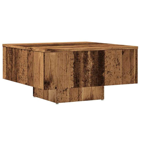 vidaXL Table basse vieux bois 60x60x31,5 cm bois d'ing&eacute;nierie