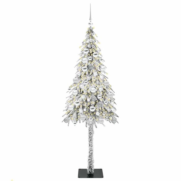 vidaXL Sapin de Noël avec 300 LED Blanc 180 cm PE et Acier