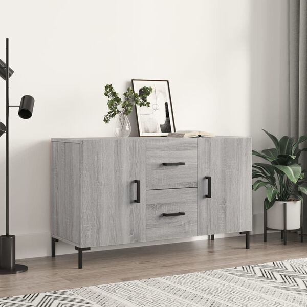 vidaXL Buffet sonoma gris 100x36x60 cm bois d'ing&eacute;nierie