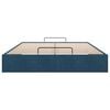 vidaXL Cadre de lit ottoman sans matelas bleu fonc&eacute; 140x200 cm velours