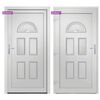 vidaXL Porte d'entr&eacute;e blanc 88x190 cm PVC