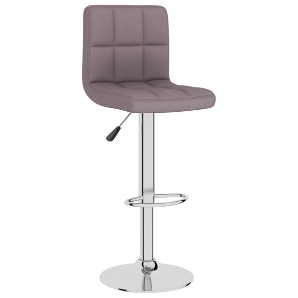 vidaXL Tabourets de bar lot de 2 taupe tissu