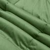 vidaXL Duvet d'hiver Matelass&eacute; Vert 140 x 200 cm Microfibre