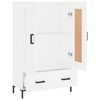 vidaXL Buffet haut blanc 69,5x31x115 cm bois d'ing&eacute;nierie