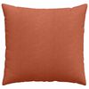 vidaXL Coussins de canapé 2 pcs Rouge orange 45 x 45 cm