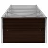 vidaXL Lit surélevé de jardin Marron 320x80x45 cm Acier galvanisé