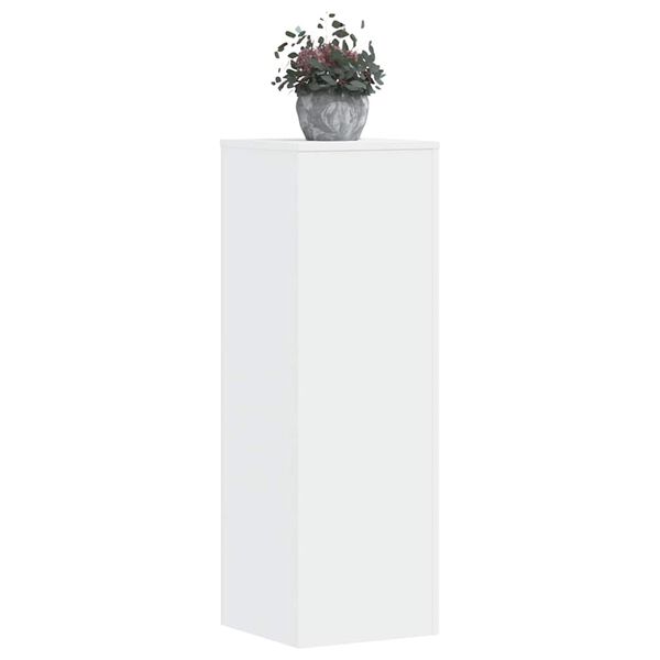 vidaXL Support pour plantes blanc 33x33x100 cm bois d'ingénierie