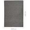 vidaXL Tapis &agrave; tissage plat d'ext&eacute;rieur 200x280 cm Gris