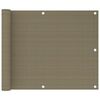 vidaXL &Eacute;cran de balcon Taupe 75x300 cm PEHD
