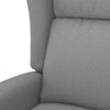 vidaXL Fauteuil Gris clair Tissu