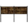 vidaXL T&ecirc;te de lit ch&ecirc;ne fum&eacute; 150 cm bois d'ing&eacute;nierie et acier