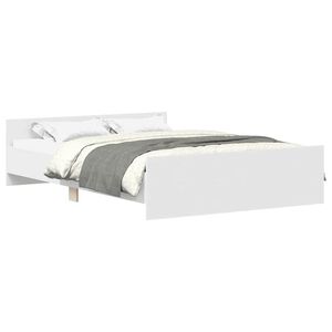 vidaXL Cadre de lit sans matelas blanc 150x200 cm