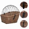 vidaXL Panier arri&egrave;re de v&eacute;lo avec couvercle 55x31x36 cm Saule naturel