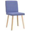 vidaXL Chaises à manger lot de 2 bleu jean tissu