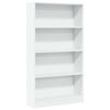 vidaXL Biblioth&egrave;que blanc 80x24x143 cm bois d'ing&eacute;nierie