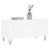 vidaXL Table basse Blanc 90x44,5x45 cm Bois d'ing&eacute;nierie