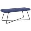 vidaXL banc Uni Bleu police 110 x 40 x 45 cm Velours