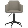 vidaXL Chaises pivotantes &agrave; manger lot de 2 Gris clair Velours