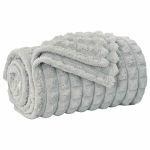vidaXL Jet&eacute; Gris 240 x 220 cm 1.38 kg Toison