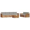 vidaXL Ensemble de canap&eacute;s d'ext&eacute;rieur 7 pcs Gris Naturel et Clair