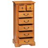 vidaXL Commode Naturel 45 x 35 x 100,5 cm Bois de Mahogany Massif