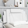 vidaXL Coussin de tête de lit Viana blanc 100 cm similicuir