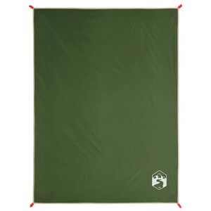 vidaXL Couverture de pique-nique avec piquets vert 205x155 cm
