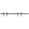 vidaXL Kit de porte d'armoire coulissante 122 cm acier au carbone
