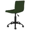vidaXL Chaise pivotante de salle &agrave; manger Vert fonc&eacute; Velours