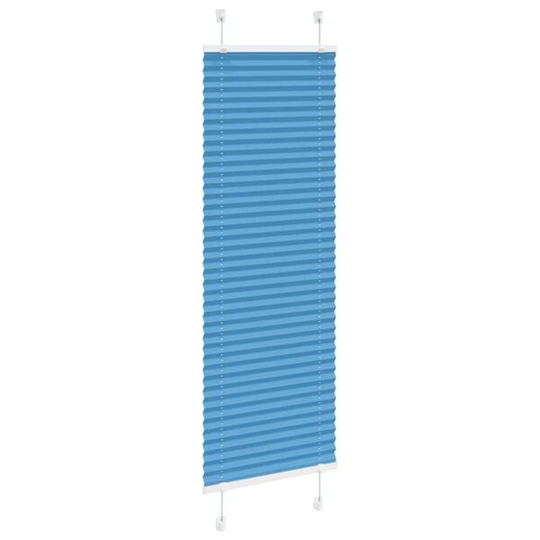 vidaXL Store pliss&eacute; bleu 50x150 cm largeur du tissu 49,4 cm polyester