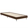 vidaXL Cadre de lit sans matelas ch&ecirc;ne marron 75x190cm bois ing&eacute;nierie