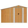 vidaXL Abri de jardin marron clair 277x279x179 cm acier galvanis&eacute;