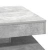 vidaXL Table basse rotative &agrave; 360 degr&eacute;s gris b&eacute;ton 70x70x34,5 cm