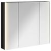 vidaXL Armoire Miroir de Salle de Bain Ch&ecirc;ne noir 83,5 x 15,5 x 70 cm