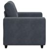 vidaXL Fauteuil gris fonc&eacute; 100x78x80 cm velours