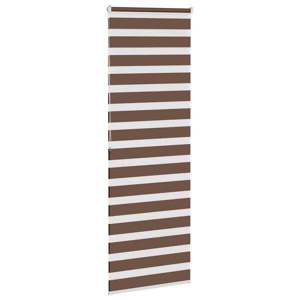 vidaXL Store z&egrave;bre marron 70x200 cm largeur du tissu 65,9 cm polyester