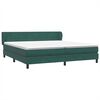 vidaXL Sommier &agrave; lattes de lit et matelas vert fonc&eacute; 200x210cm velours