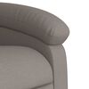vidaXL Fauteuil de massage inclinable Taupe Tissu