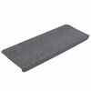 vidaXL Tapis d'escalier autocollants 15 pcs 65x24,5x3,5 cm Gris