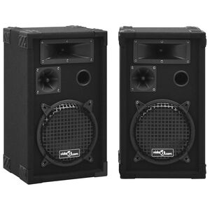 vidaXL Haut-parleurs sc&egrave;ne Hifi passifs professionnels 2 pcs 800W Noir